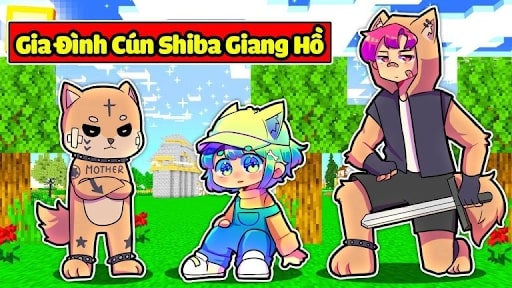 yummie cho shiba trong game minecraft 1